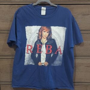 Vintage Reba Navy Graphic Tee
